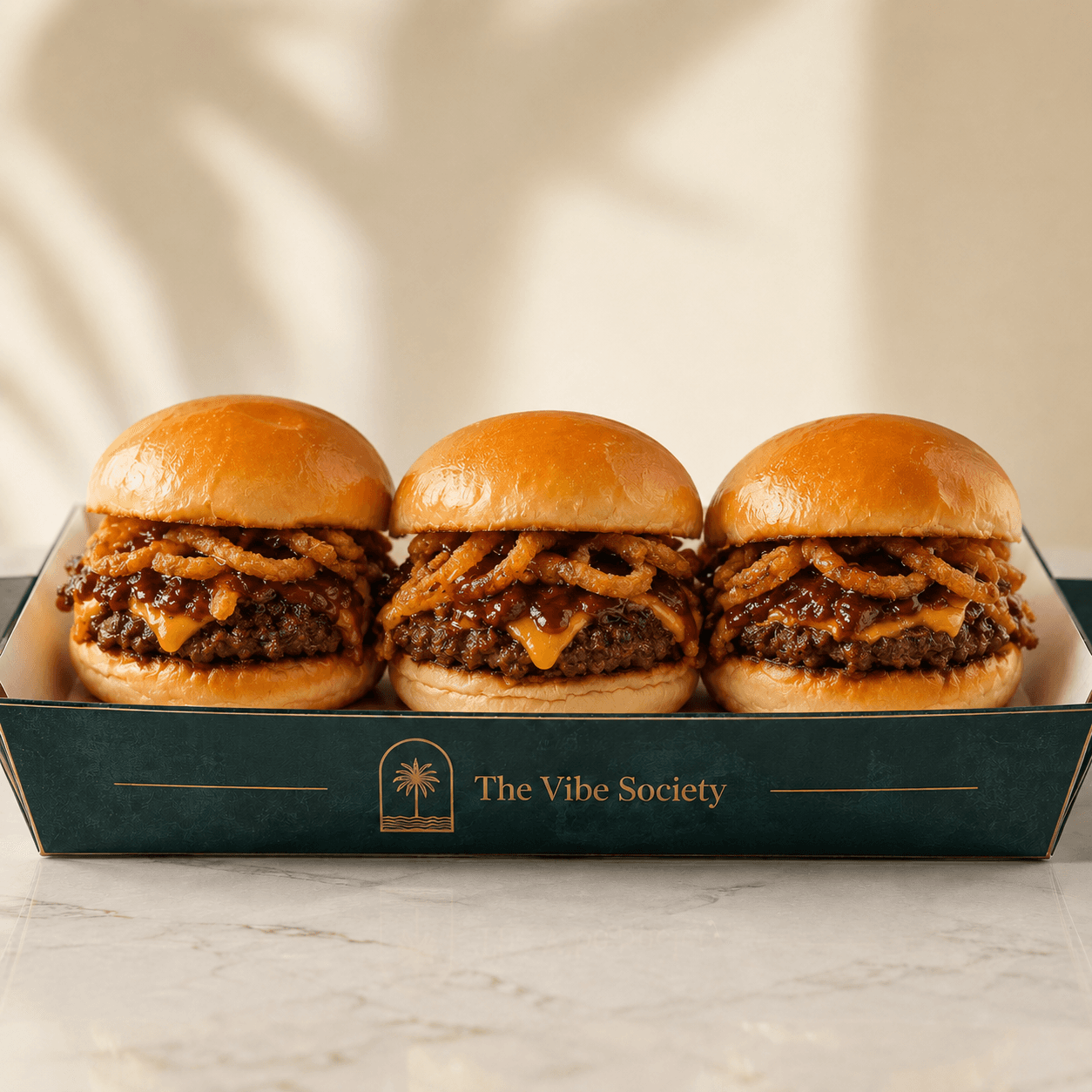 BBQ Crispy Onion Slider Trio